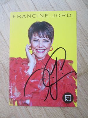 Schweiz Schlagerstar Francine Jordi - handsigniertes Autogramm!!