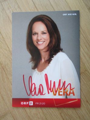 ORF Fernsehmoderatorin Vera Russwurm - handsigniertes Autogramm!!