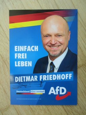 MdB AfD Politiker Dietmar Friedhoff - handsigniertes Autogramm!!