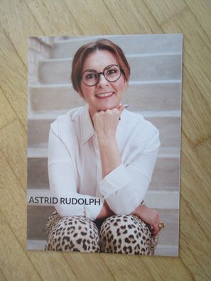 ZDF Fernsehmoderatorin Astrid Rudolph - handsigniertes Autogramm!!