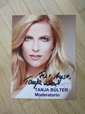 n-tv Fernsehmoderatorin Tanja Bülter - handsigniertes Autogramm!!!!