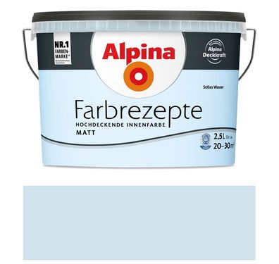 Alpina Farbrezepte 2,5 L. Stilles Wasser Matt