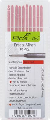 Pica Dry Ersatzminen für Baumarker rot (10 Minen)