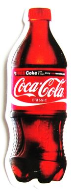 Coca Cola - Aufkleber - Flasche - Motiv 055 - 63 x 22 mm