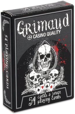 Cartamundi - Spielkarten »Death Poker« Kartenspiel Karten Grimaud Casino Quality