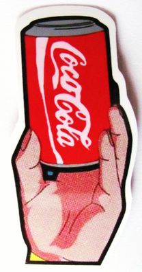 Coca Cola - Aufkleber - Hand mit Dose - Motiv 035 - 63 x 32 mm