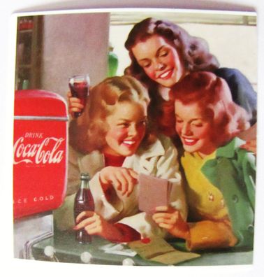 Coca Cola - Aufkleber - Motiv 049 - 62 x 61 mm