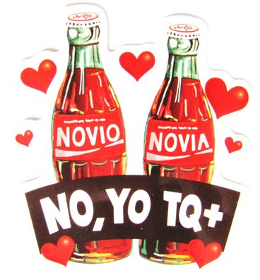 Coca Cola - Aufkleber - No, Yo Tq+ - Novio - Motiv 069 - 67 x 60 mm