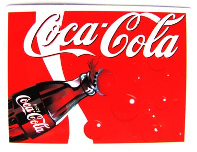 Coca Cola - Aufkleber - Schriftzug & Flasche - Motiv 052 - 62 x 46 mm