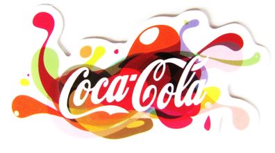 Coca Cola - Aufkleber - Schriftzug - Motiv 095 - 66 x 36 mm