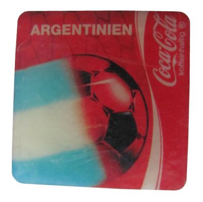 Coca Cola - Fußball Magnet 30 x 30 mm - Argentinien