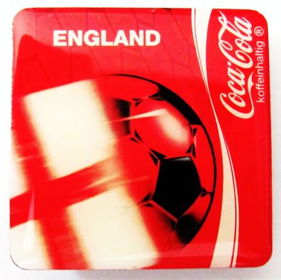 Coca Cola - Fußball Magnet 30 x 30 mm - England