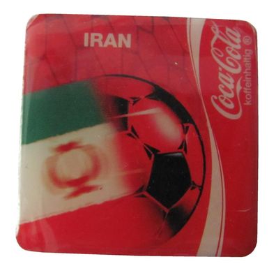 Coca Cola - Fußball Magnet 30 x 30 mm - Iran