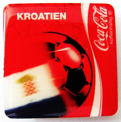Coca Cola - Fußball Magnet 30 x 30 mm - Kroatien