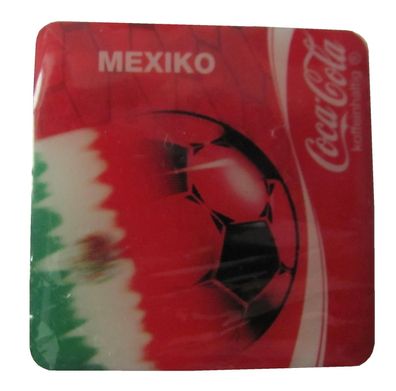 Coca Cola - Fußball Magnet 30 x 30 mm - Mexiko