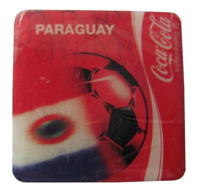 Coca Cola - Fußball Magnet 30 x 30 mm - Paraguay