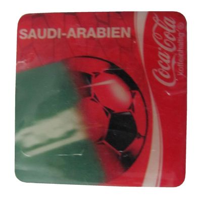 Coca Cola - Fußball Magnet 30 x 30 mm - Saudi-Arabien