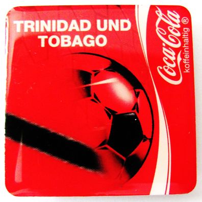 Coca Cola - Fußball Magnet 30 x 30 mm - Trinidad und Tobago