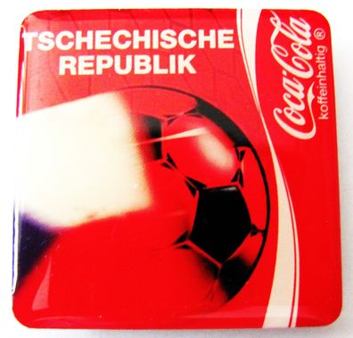Coca Cola - Fußball Magnet 30 x 30 mm - Tschechische Republik