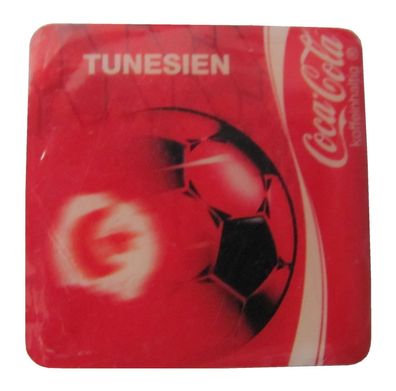 Coca Cola - Fußball Magnet 30 x 30 mm - Tunesien