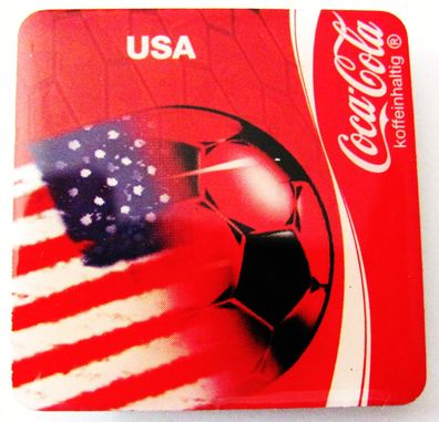 Coca Cola - Fußball Magnet 30 x 30 mm - USA