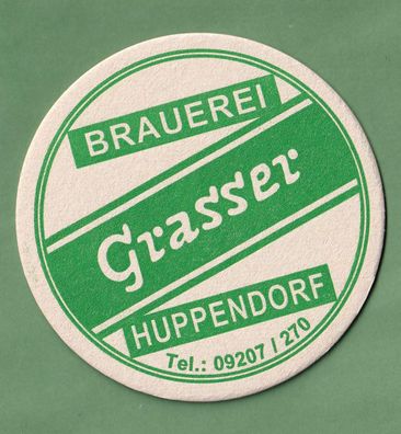 Brauerei Grasser Huppendorf - ungebrauchter Bierdeckel