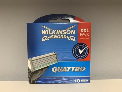 10 x Wilkinson Sword Quattro Plus Rasierklingen nicht in OVP Neu