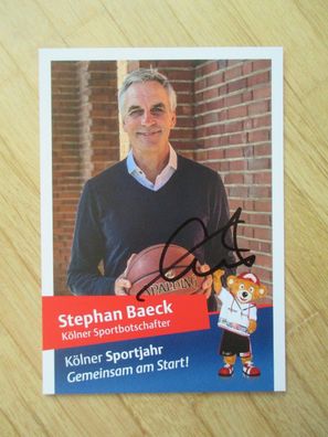 Basketball Legende Stephan Baeck - handsigniertes Autogramm!!!