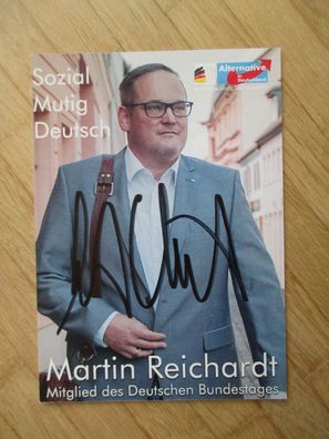 MdB AfD Politiker Martin Reichardt - handsigniertes Autogramm!!