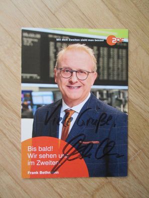 ZDF Fernsehmoderator Frank Bethmann - handsigniertes Autogramm!!
