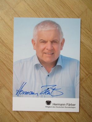 MdB CDU Hermann Färber - handsigniertes Autogramm!
