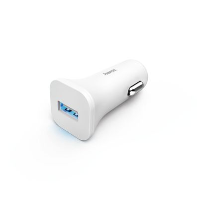 hama USB Kfz Schnell Ladegerät Adapter Fast Charge 6W/ 1,2A Weiß Überladeschutz