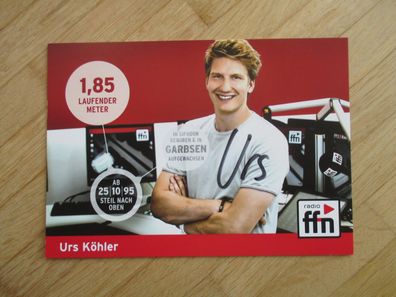 Radio ffn Moderator Urs Köhler - handsigniertes Autogramm!!!