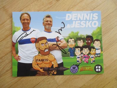 Comedy Stars Dennis Kaupp und Jesko Friedrich - handsignierte Autogramme!!