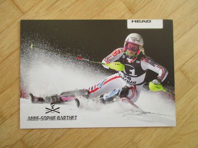Skilegende Anne-Sophie Barthet - Autogrammkarte ohne Unterschrift!!!