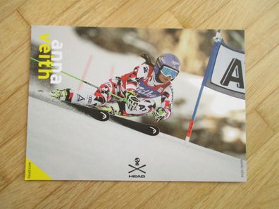 Österreich Skilegende Anna Veith - Autogrammkarte ohne Unterschrift!!!