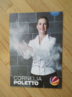 Sat1 ZDF Die Küchenschlacht Starköchin Cornelia Poletto - handsigniertes Autogramm!!!