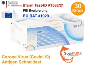 30er Hoyotek Corona Virus Antigen Rapid Test 30 St. Bfarm AT563/21 PEI Evaluiert