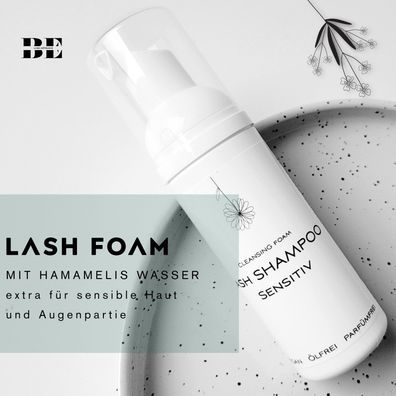 Lash Foam - Wimpernshampoo für Wimpernverlängerung- Sensitive Formula