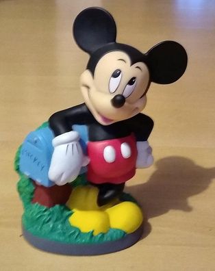Disney Mickey Maus Figur mit Briefkasten aus Kunststoff. Dekoration. Werbefigur