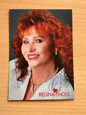 Autogrammkarte - Regina Thoss - Schlager - orig. signiert #1398
