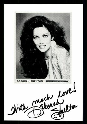 Deborah Shelton USA Schauspielerin Autogrammkarte Original Signiert + G 34719