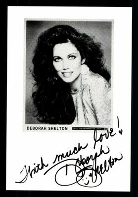 Deborah Shelton USA Schauspielerin Autogrammkarte Original Signiert + G 34721
