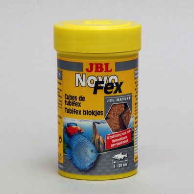 JBL NovoFex 100ml FD Tubifex Würfel für Zierfische Futter Leckerli