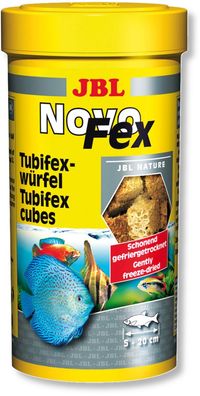 JBL NovoFex 250ml FD Tubifex Würfel für Zierfische Futter Leckerli