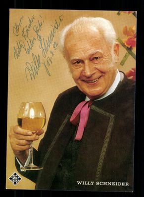 Willy Schneider Autogrammkarte Original Signiert + M 2316