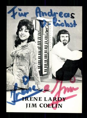 Irene Lardy und Jim Collin Autogrammkarte Original Signiert + M 2336