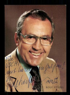 Rolf Stiefel Autogrammkarte Original Signiert + M 2438