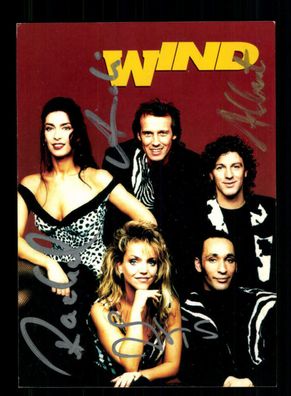 Wind Autogrammkarte Original Signiert + M 2470