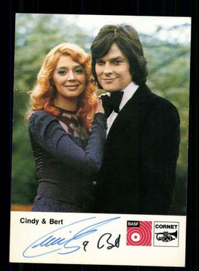 Cindy und Bert Autogrammkarte Original Signiert + M 3104